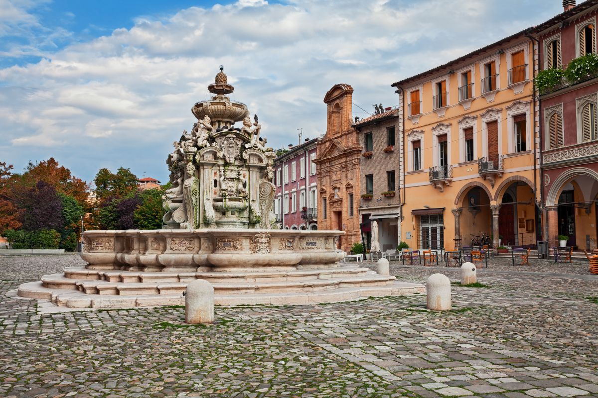 Piazza di Cesena in Emilia-Romagna