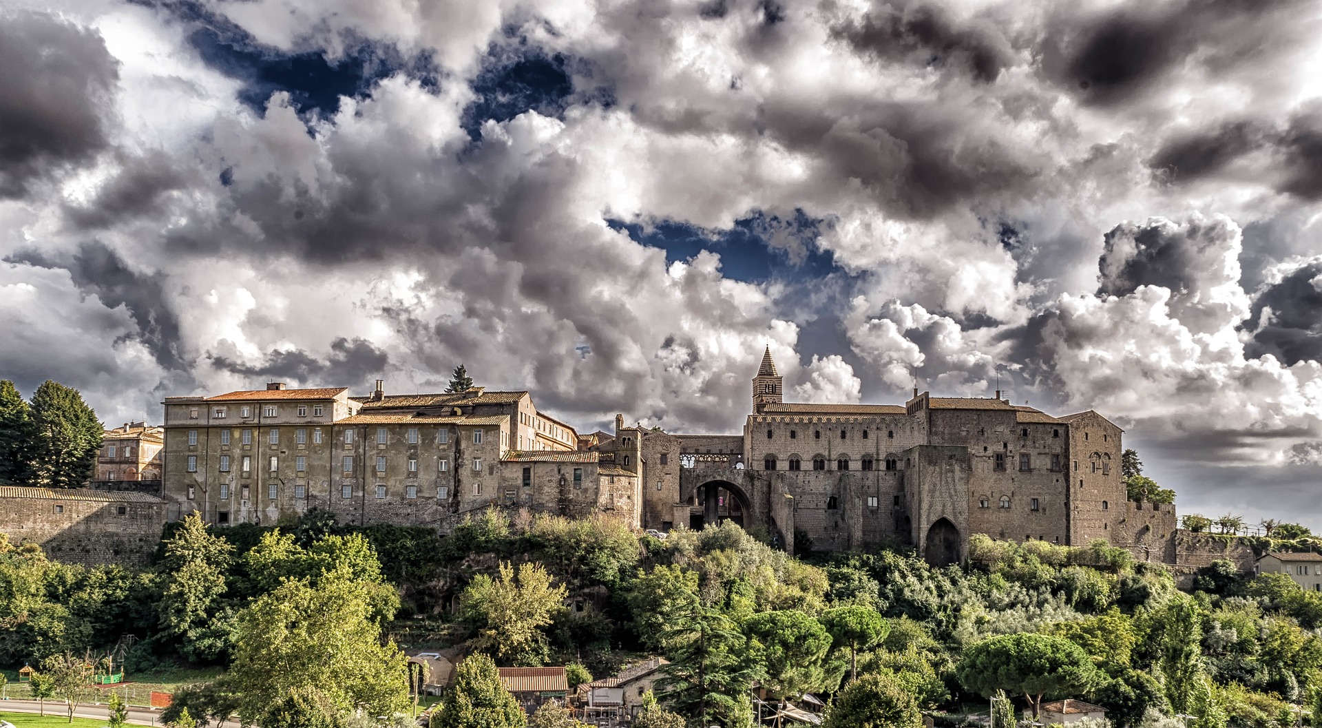 Una vista sulla citta di Viterbo