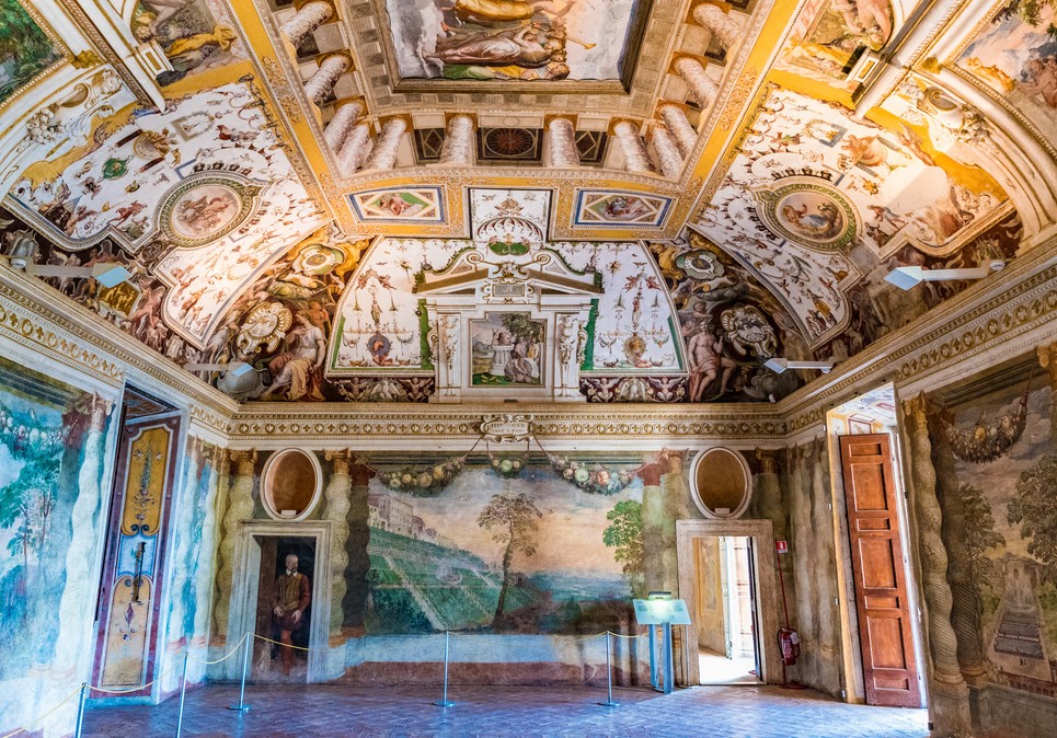 Affreschi situati all'interno di Villa d'Este