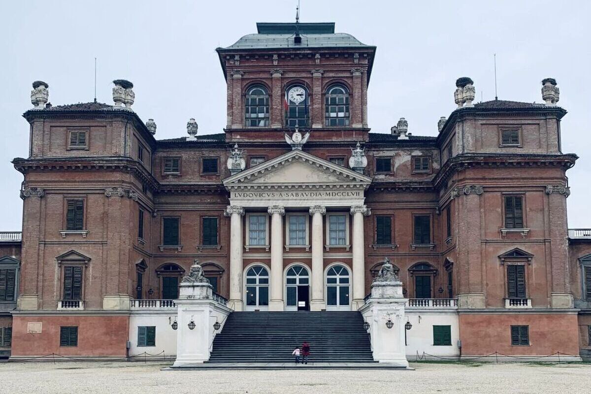 castelli del Piemonte Castello Reale di Racconigi, vista frontale del castello