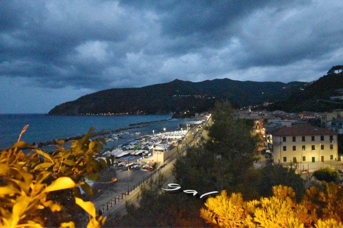 Veduta di Moneglia in Liguria