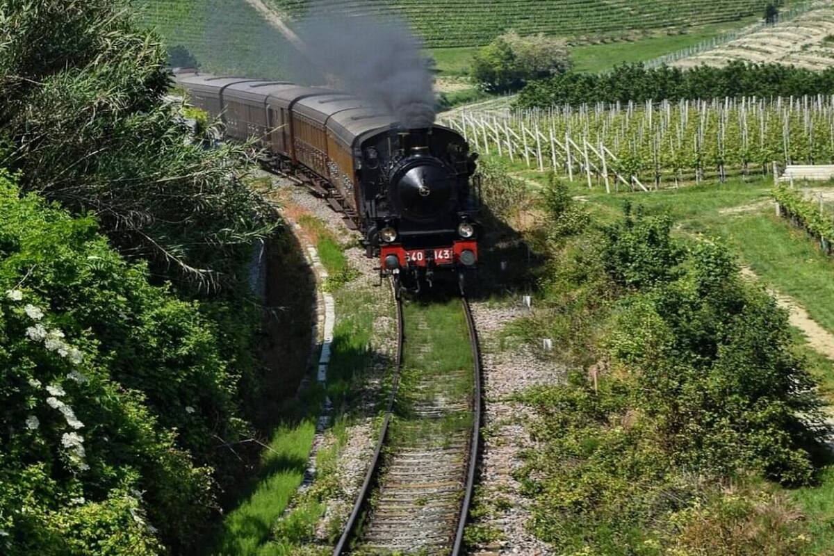 Treno delle Langhe, treno in movimento 