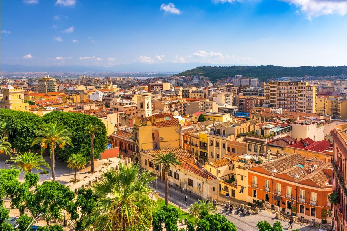 Veduta della città di Cagliari